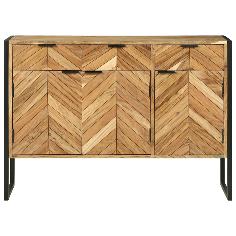 Sideboard 100x30x75 cm Massivholz Akazie