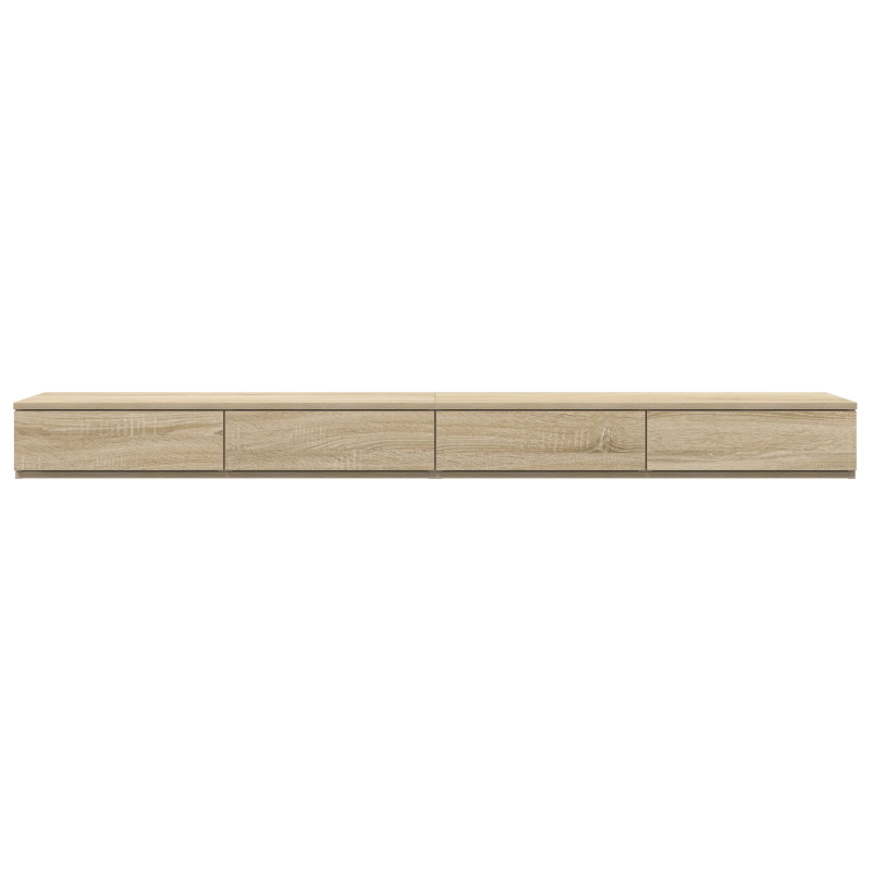 Bett mit Schubladen Sonoma Eiche 180x36,5x16,5 cm aus Holzwerkstoff