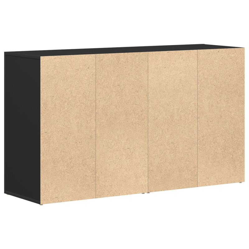 Sideboard Schwarz Holzwerkstoff 120 x 36 x 69 cm Stauraum