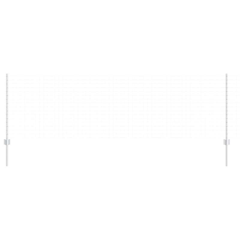 Zaunpfosten 44 Stück U-Kanal Silber 140 cm Stahl