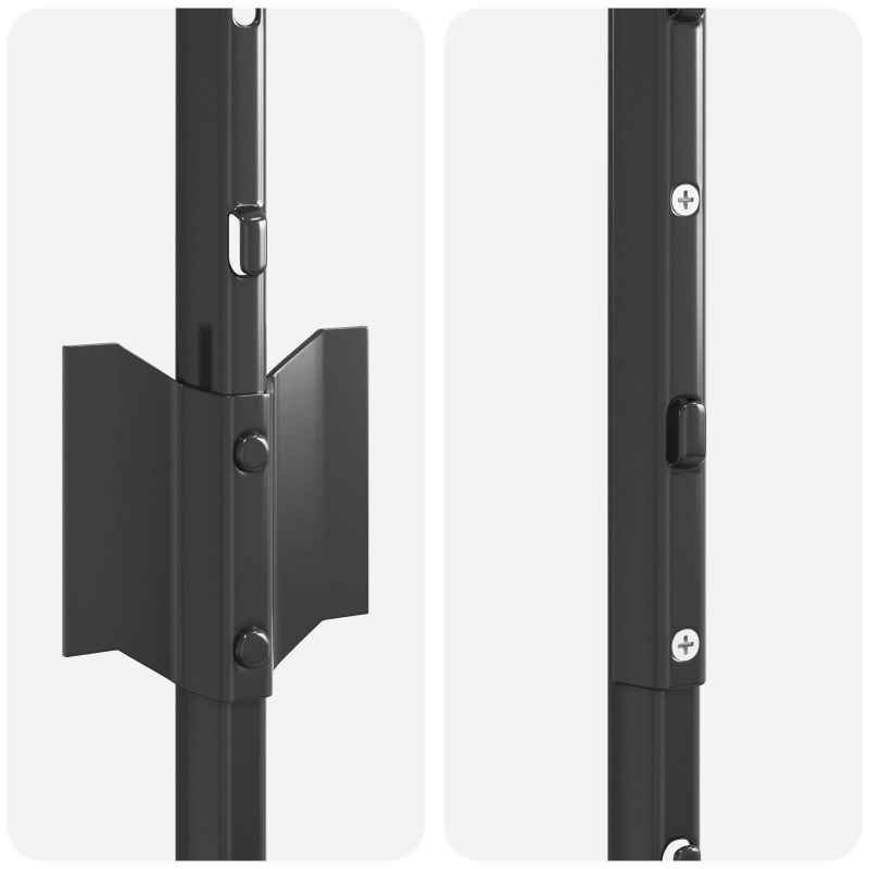 Zaunpfosten 44 Stück U-Kanal grau 180 cm Stahl