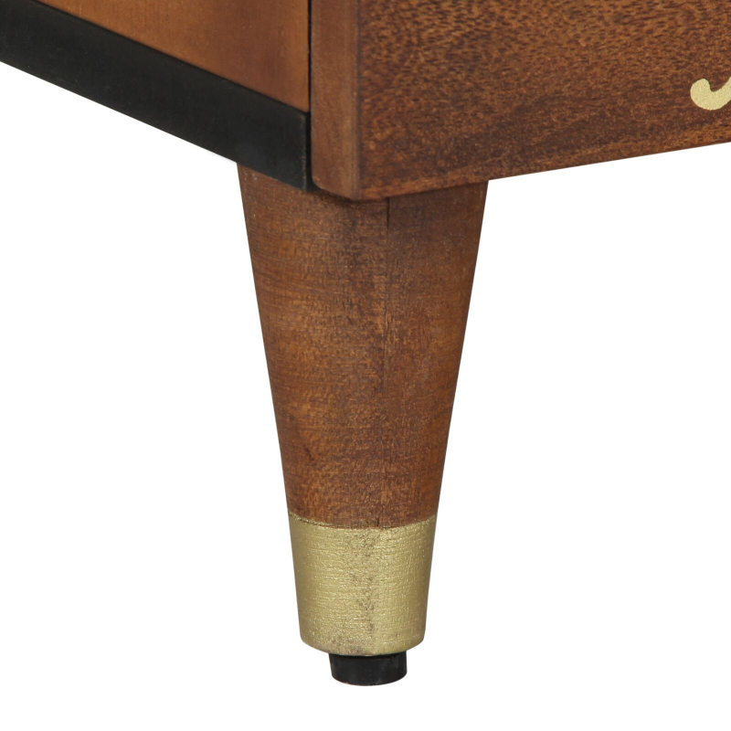 Nachttisch 40x33x46 cm Massivholz Mango