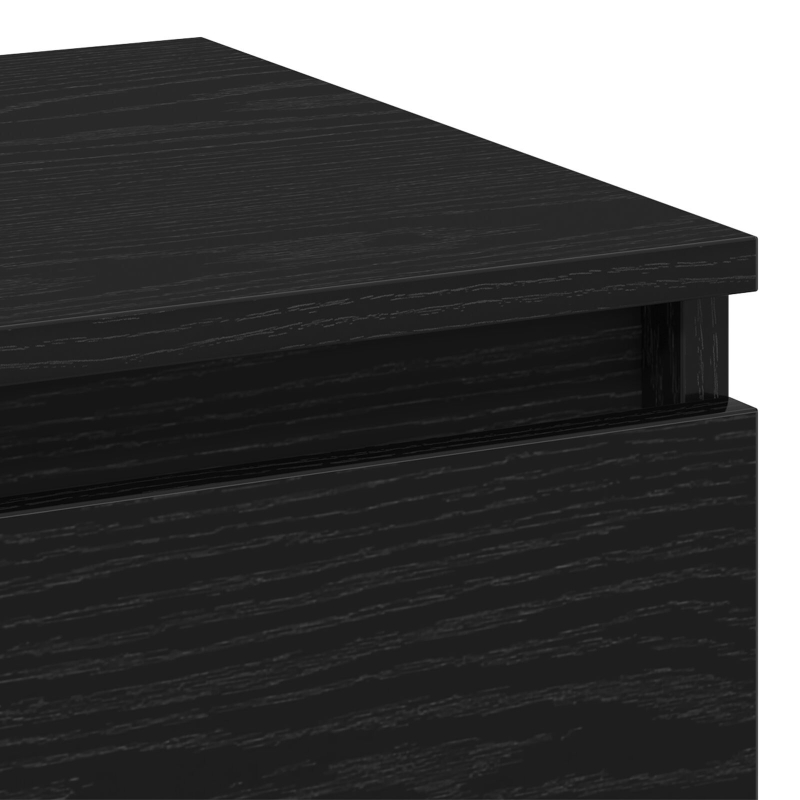 Nachttisch Schwarz Eiche 40x35x50 cm Ingenieurholz