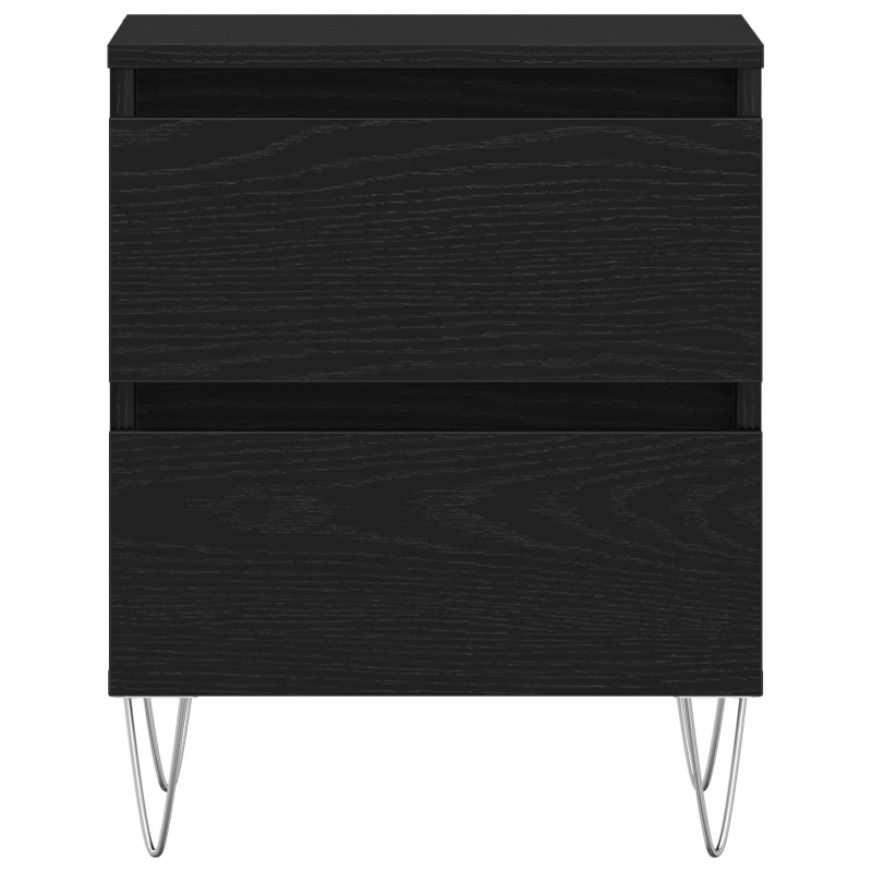 Nachttisch Schwarz Eiche 40x35x50 cm Ingenieurholz