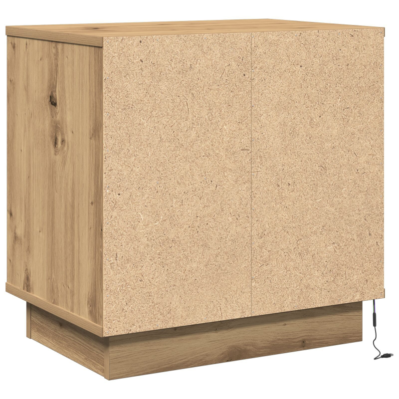 Nachttisch mit LED Artisan Eiche 50x34,5x50 cm