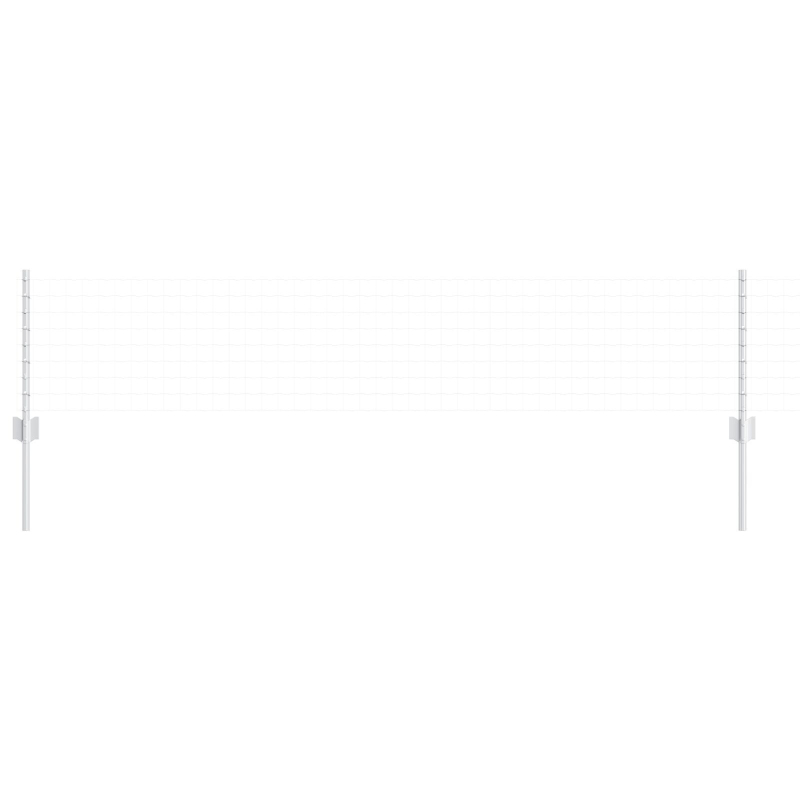 Zaunpfosten 22 Stk. U-Kanal Silber 80 cm Stahl