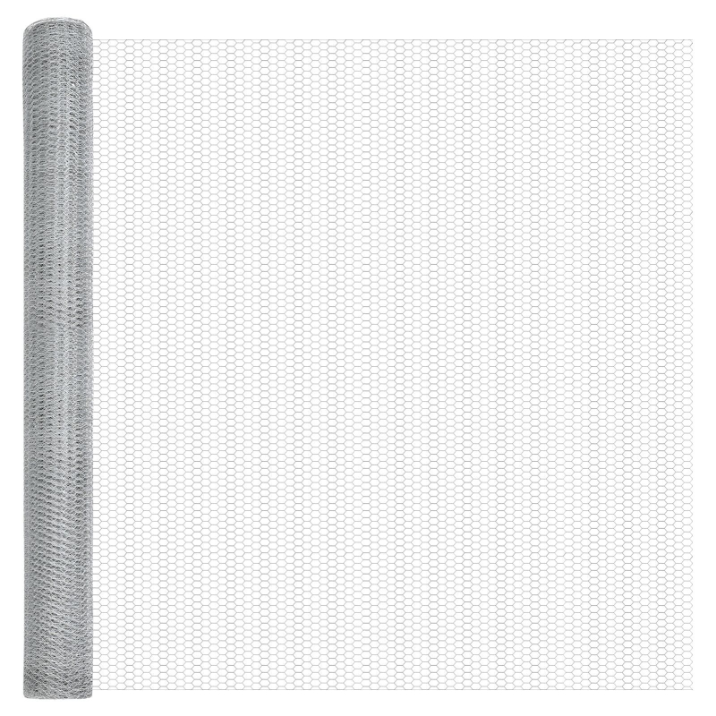 Zaunset Set aus 2 Verzinkter Stahl 25 x 1.5 m Langlebig Zaunset