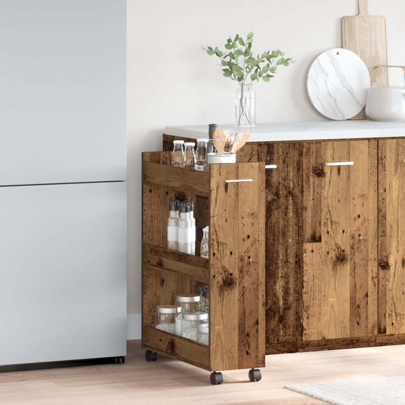 Rollschrank Alte Holz 60x22x79 cm Ingenieur Holz