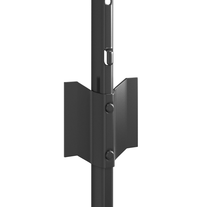 Zaunpfosten 44 Stück U-Kanal Grau 80 cm Stahl