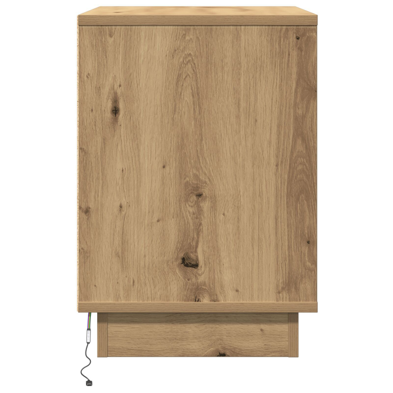 Nachttisch mit LED Artisan Eiche 50x34,5x50 cm