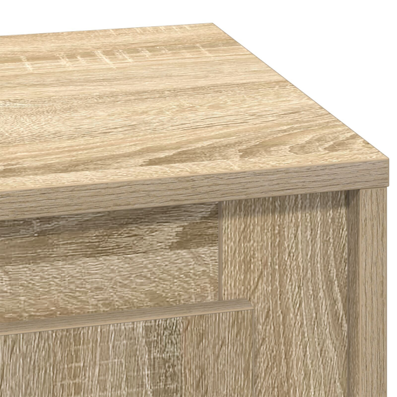 Nachttisch mit LED-Lichtern Sonoma Eiche 44x34,5x45 cm