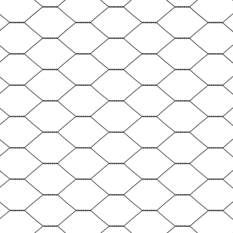 Zaunset Set von 2 Grau Stahl 25 x 1.5 m Langlebig