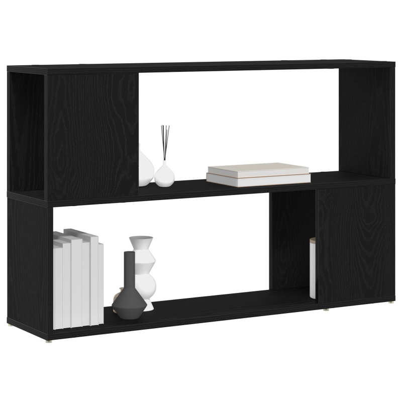 Bücherregal Schwarz Eiche 100x24x63 cm aus Holzwerkstoff