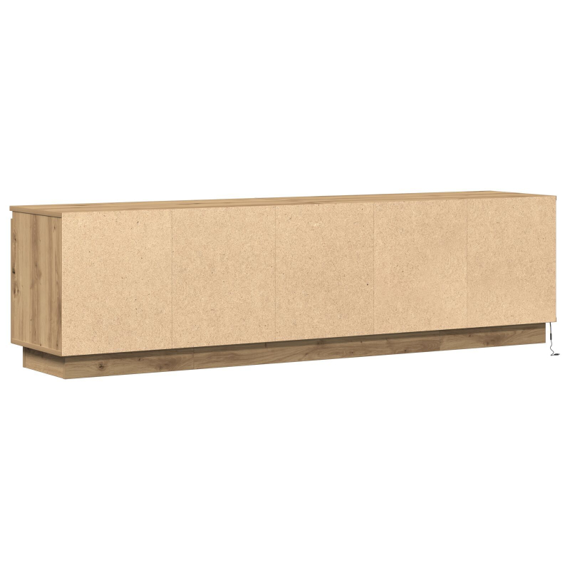 TV-Schrank mit LED Artisan Eiche 180x38x49 cm Holzwerkstoff