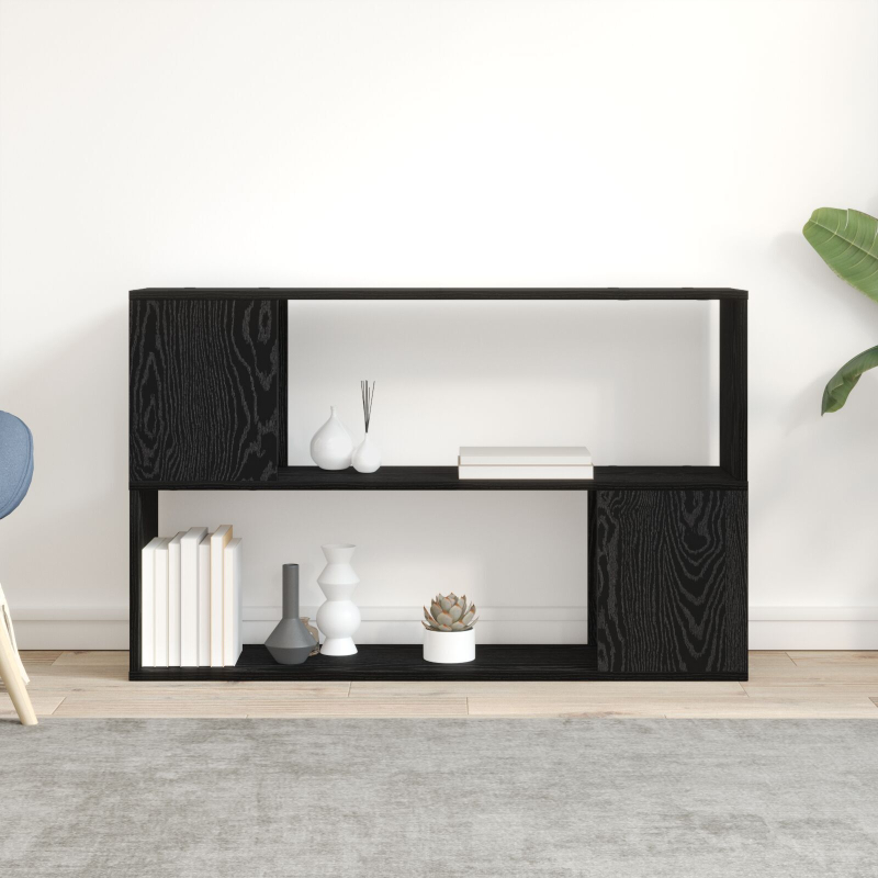 Bücherregal Schwarz Eiche 100x24x63 cm aus Holzwerkstoff