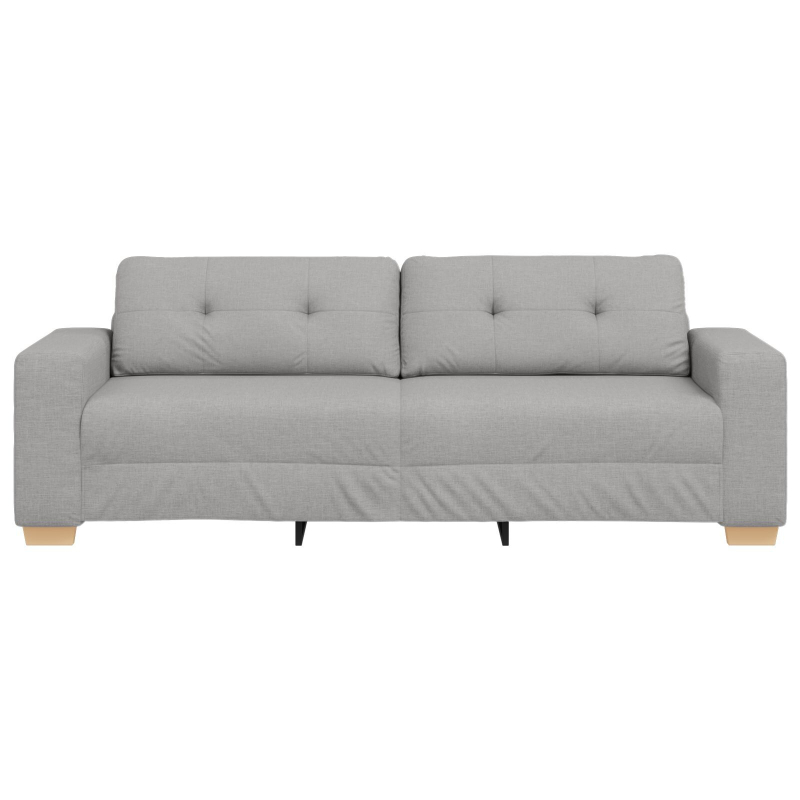 3-Sitzer Sofa in Wolkengrau, 180 cm, Stoff