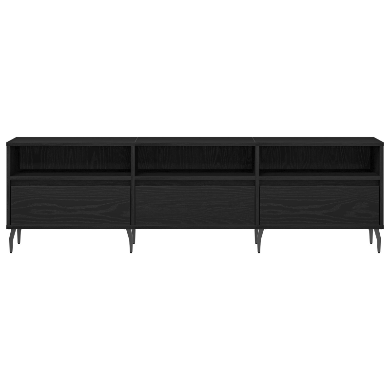 TV-Schrank Schwarz Eiche 150x30x44,5 cm Holzwerkstoff