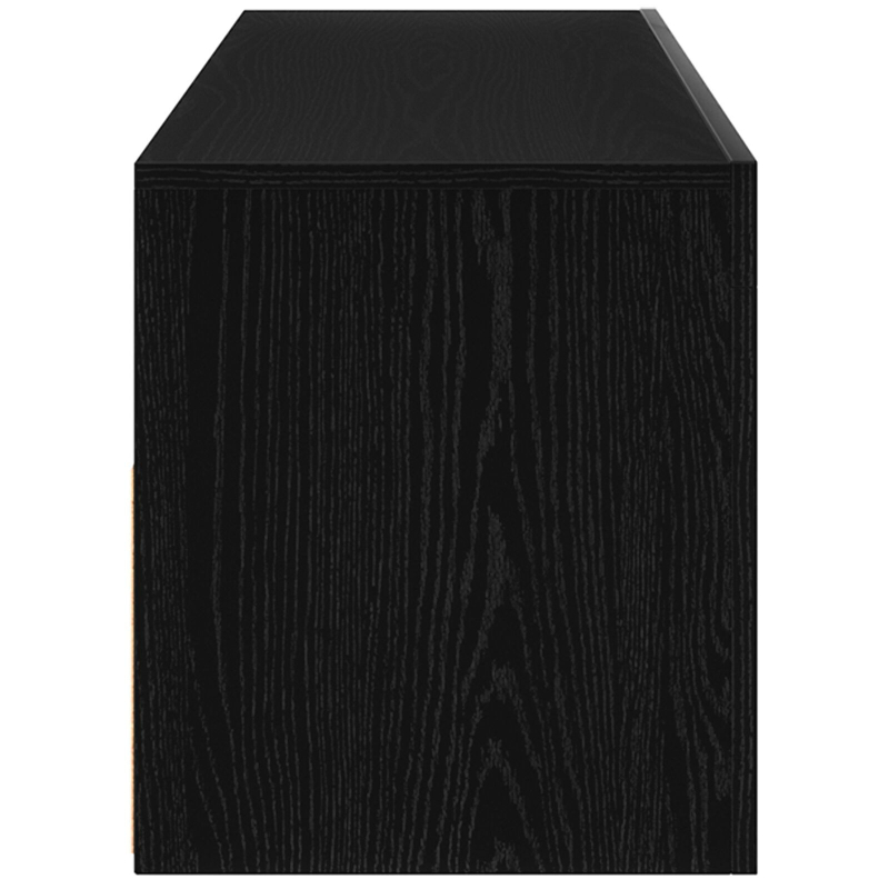 TV-Schrank mit LED Schwarz Eiche 90x35x40 cm Holzwerkstoff