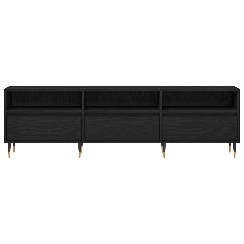 TV-Schrank Schwarz Eiche 150x30x44,5 cm Holzwerkstoff