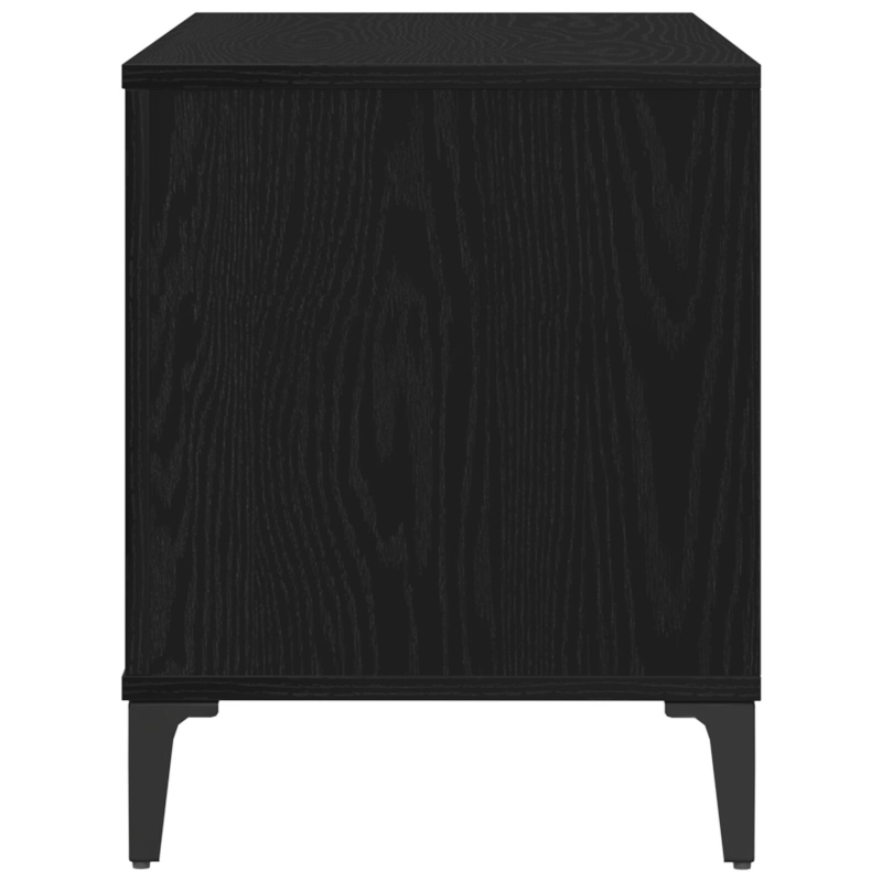 Aufbewahrungsschrank in schwarzer Eiche - 100x38x48 cm aus Holzwerkstoff