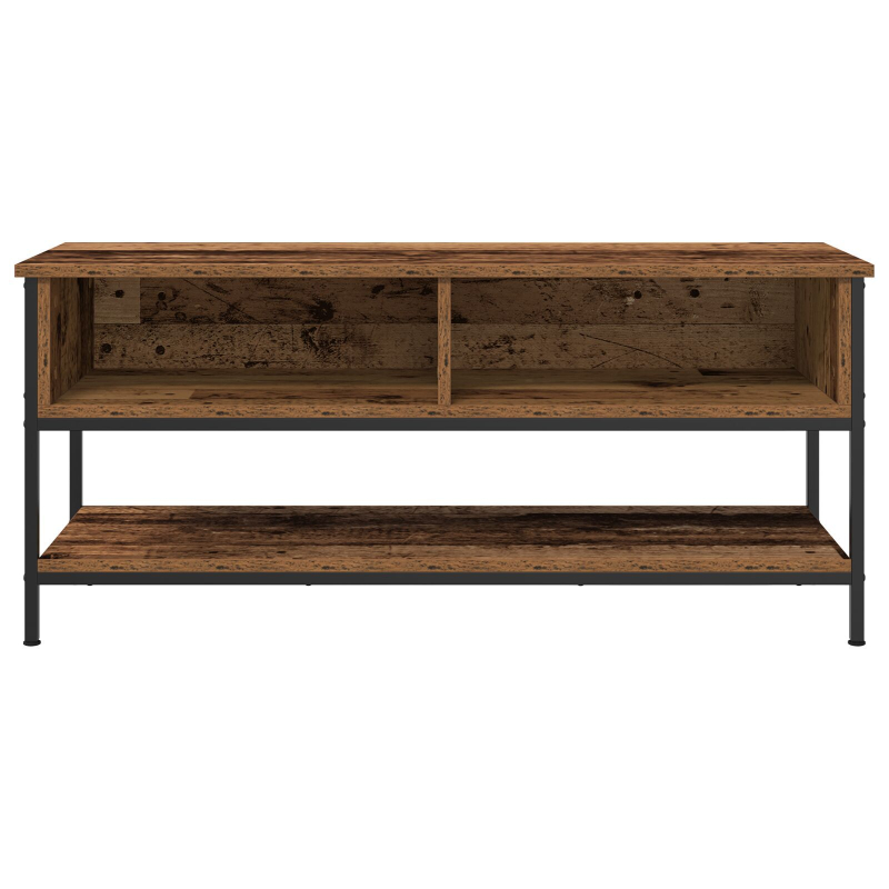 TV-Schränkchen Alte Holz 100x35x45 cm Ingenieurholz und Stahl