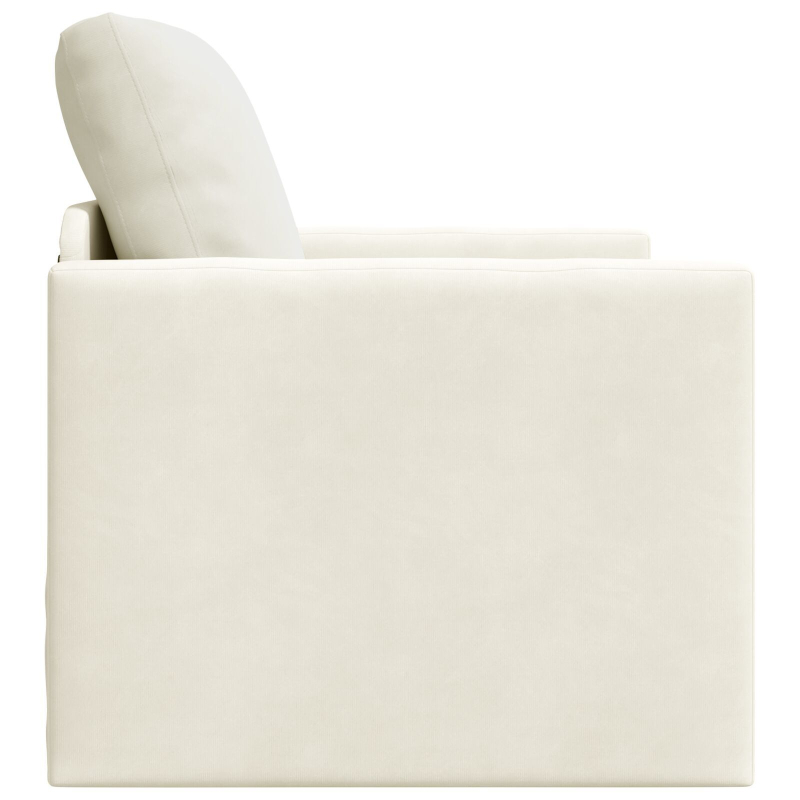 Boden Sofa Bett 2-in-1 Creme 74x77x81 cm Samt