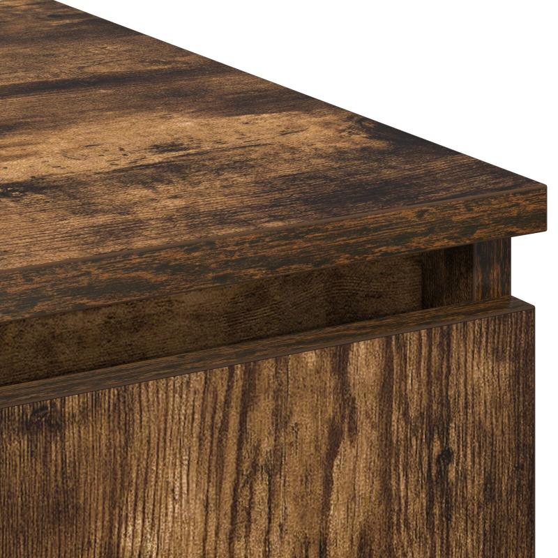 TV-Schrank mit LED Geräucherter Eiche 180x38x49 cm Holzwerkstoff