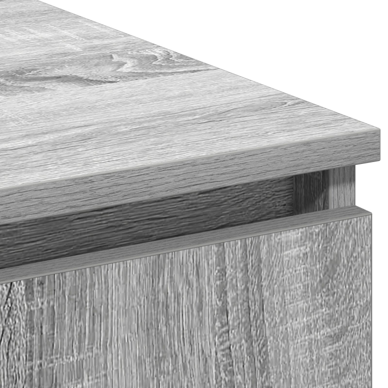 TV Schrank mit LED Grau Sonoma 180x38x49 cm Holzwerkstoff