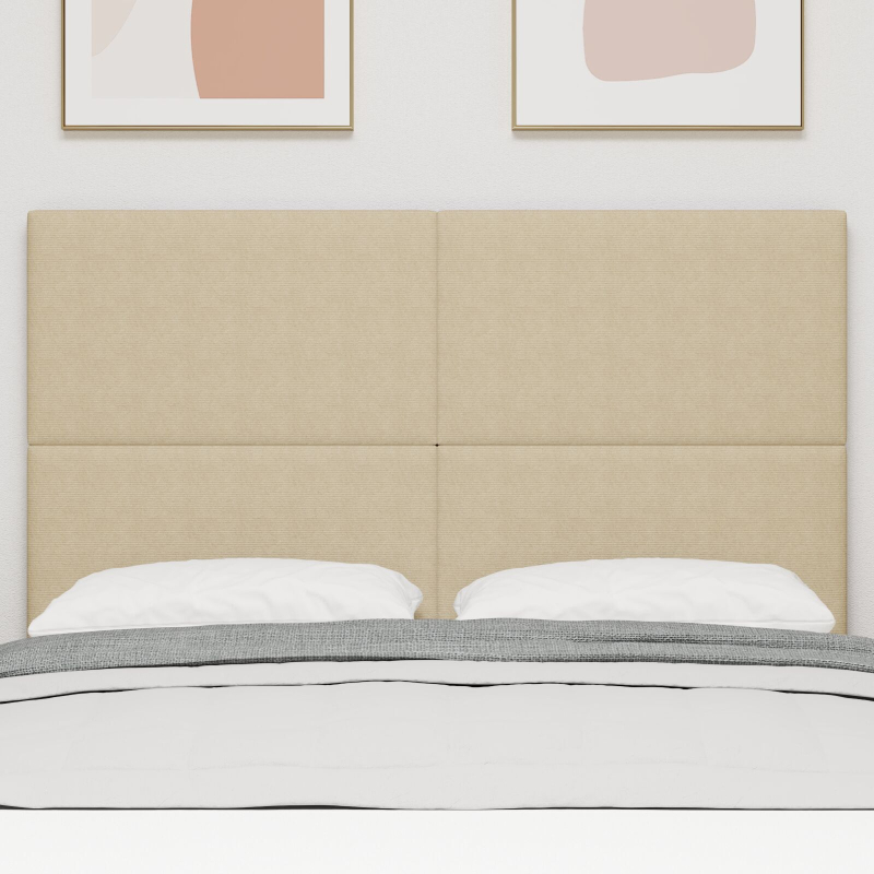 Kopfteil Einfaches Design Lichtgrün Grau 160 cm Cord-Stoff