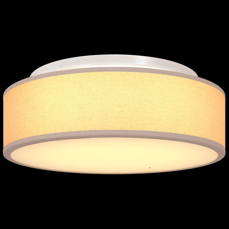 Deckenleuchten Flush Mount Taupe Ø 38 cm Stoff E27