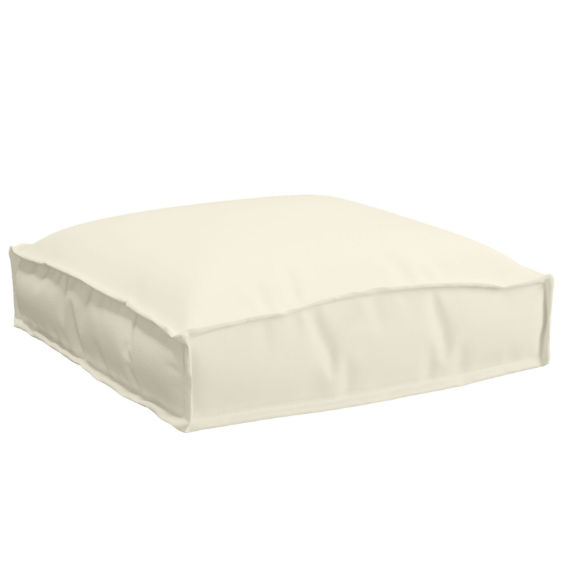 Pallet Kissen für Sitz 6 Teile Creme 40x40x8 cm Oxford Stoff