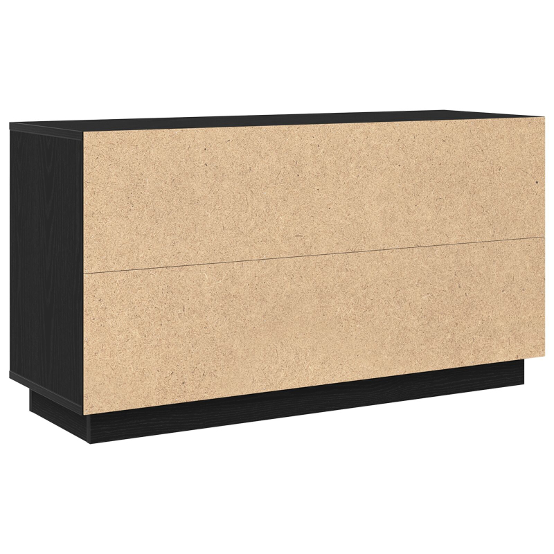 Sideboard Schwarz Eiche 102x35x55 cm Ingenieurholz