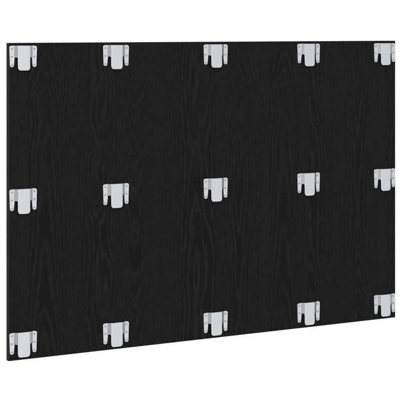 Bett Kopfteil Schwarz Eiche 120x1,5x80 cm Ingenieurholz