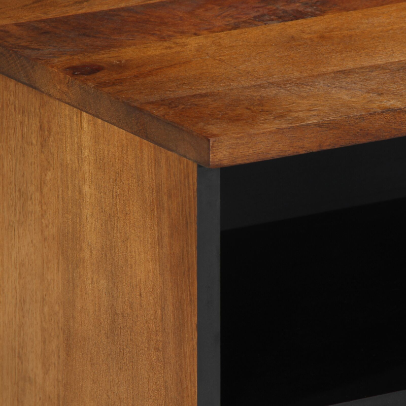 TV-Schrank 100x33x46 cm aus massivem Mangoholz