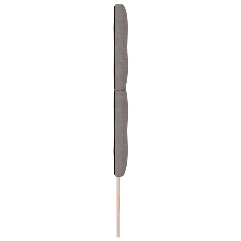 Kopfteil Button Tufted Taupe 200 cm Stoff