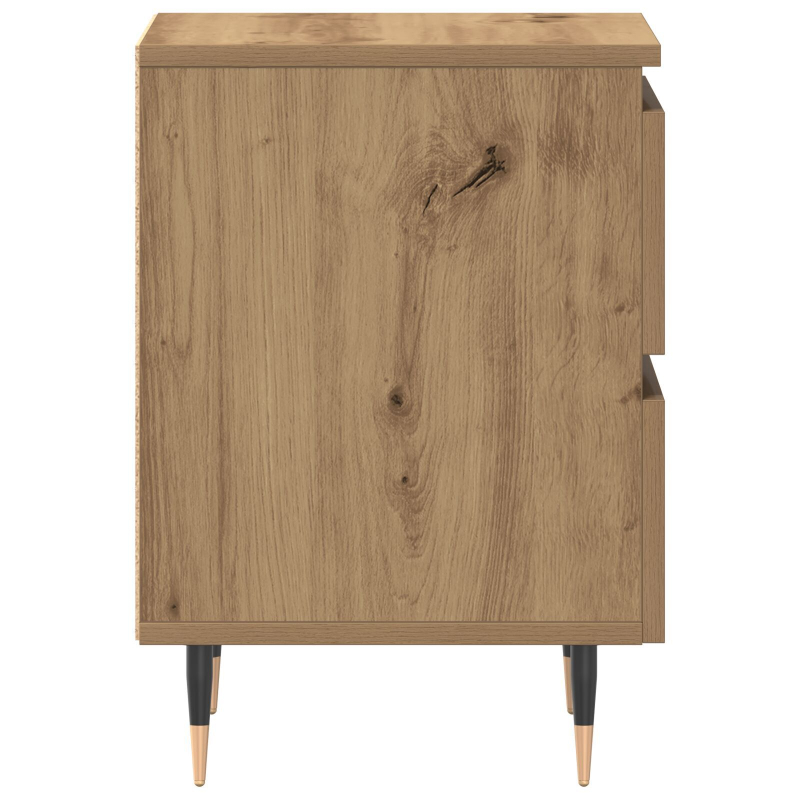 Nachttische 2 Stück Artisan Eiche 40x35x50 cm Holzwerkstoff