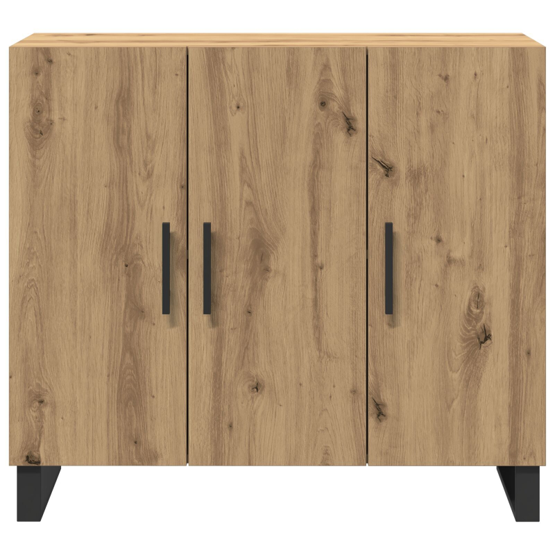 Sideboard mit 3 Türen Artisan Eiche 90x34x80 cm Holzwerkstoff