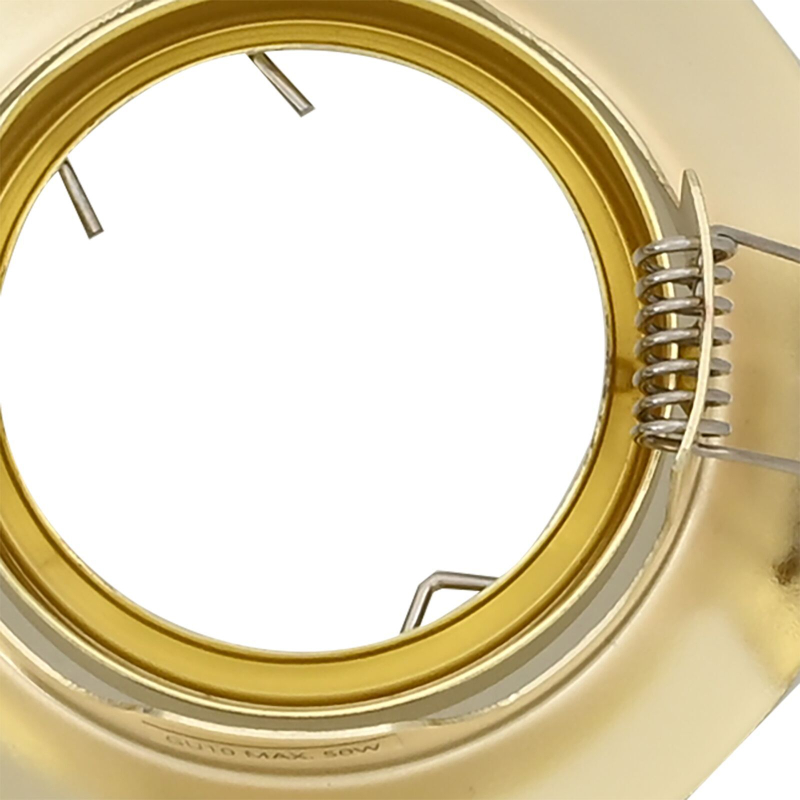 Einbau-Spotlights 12 Stück Rund GU10 Gold Ø90 mm Stahl