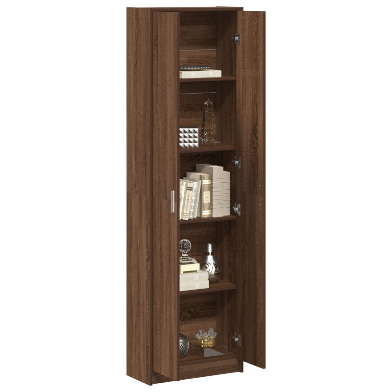 Kleiderschrank Braun Eiche 55x25x189 cm Holzwerkstoff