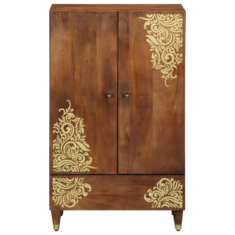 Highboard 60x33x100 cm Massivholz Mango