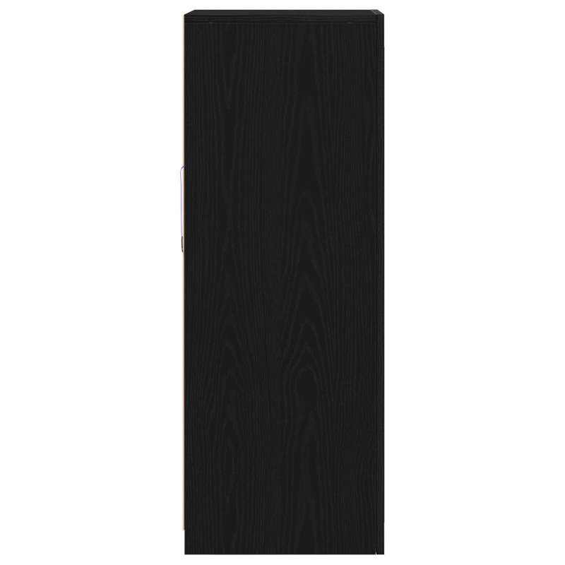 Sideboard mit LED-Lichtern Schwarz Eiche 41x37x100 cm