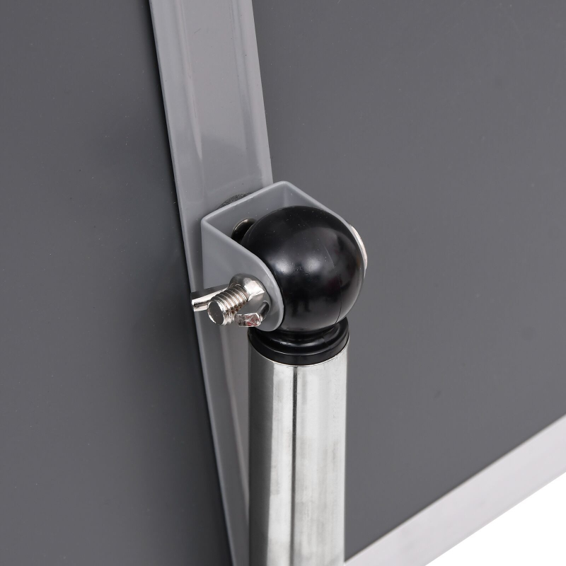 A3 Pedestal Plakatständer 2 Stück Silber Aluminiumlegierung