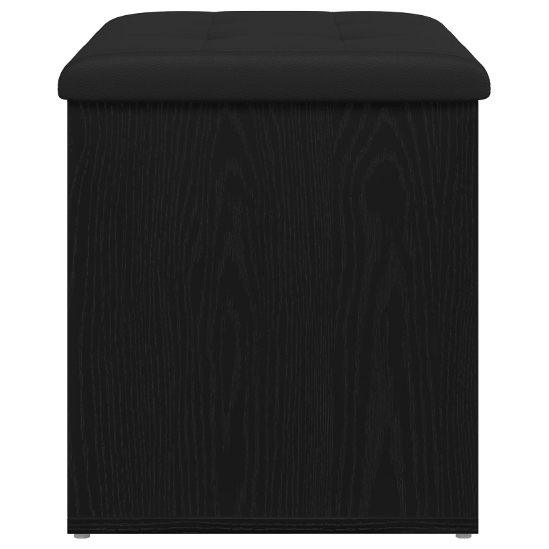 Aufbewahrungsbank Schwarz Eiche 60x40x45 cm Holzwerkstoff
