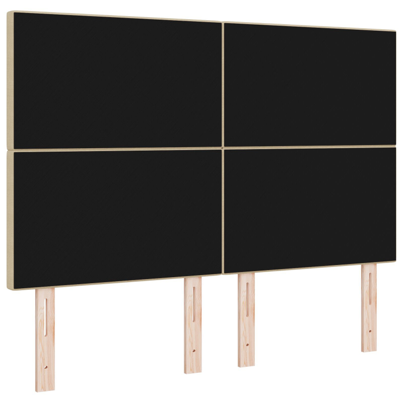 Kopfteil Einfaches Design Lichtgrün Grau 160 cm Cord-Stoff