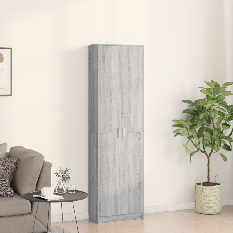 Kleiderschrank Grauer Sonoma 55x25x189 cm Holzwerkstoff
