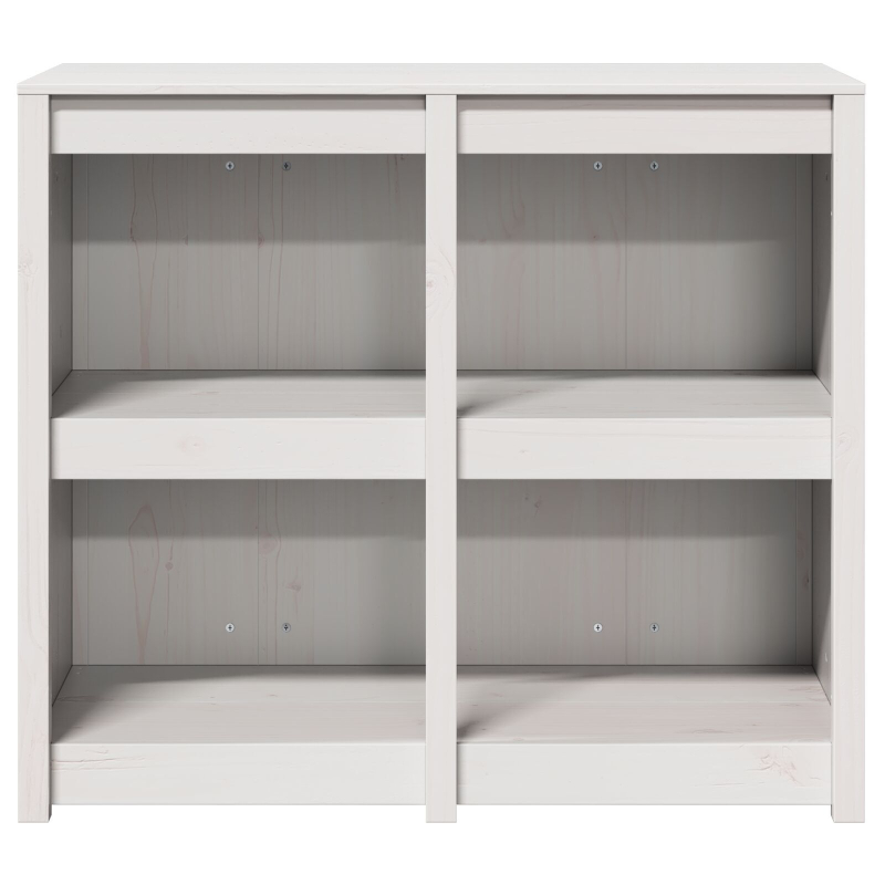 Außenküchenschrank Weiß 106x55x92 cm Massivholz Kiefer