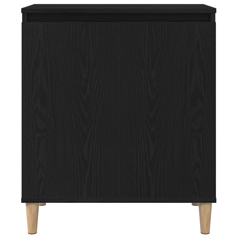 Sideboard Schwarz Eiche 60x35x70 cm aus Ingenieurholz