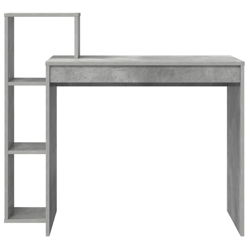 Schreibtisch Grau-betoniert Laminat, Holzwerkstoff Standard