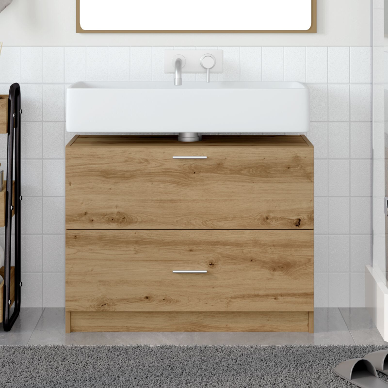 Waschkabine Artisan Eiche 78x37x59 cm Ingenieurholz
