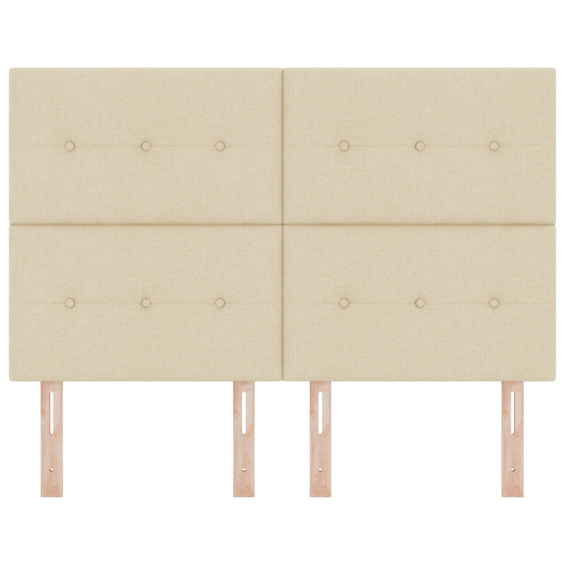 Kopfteil Mit Knopfheftung Creme 160 cm Stoff